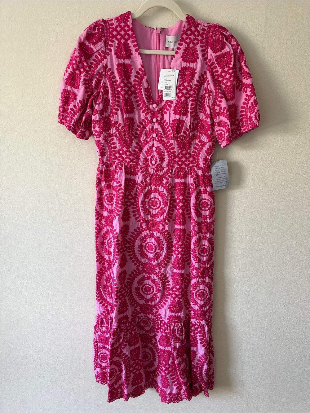 Adelyn Rae Luisa Embroidered Midi Dress